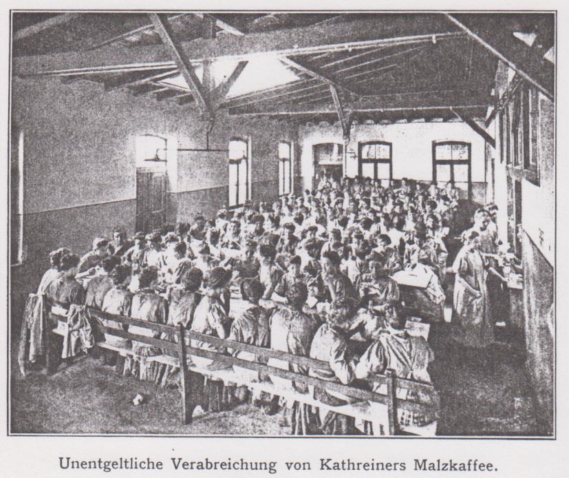 Fürsorge_1913_p196_Kaffeeausschank_Kantine_Kathreiner_München_Frauenarbeit