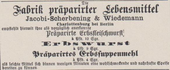 Kladderadatsch_23_1870_3. S. n. 216_Erbswurst_Suppenpräparate