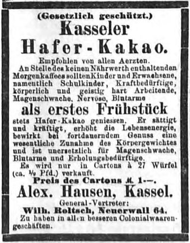 00_Hamburger Nachrichten_1892_08_13_Nr192_p07_Haferkakao_Hausen_Kassel