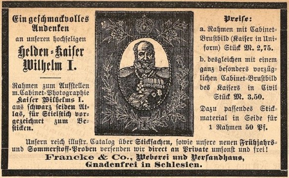 02_Fliegende Blätter_088_1888_Nr2231_p10_Erinnerungskultur_WilhelmI_Wandstickerei_Francke_Gnadenfrei