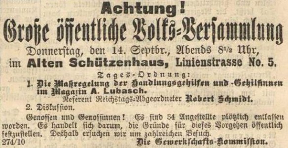 04_Protestversammlung gegen A. Lubasch_Vorwärts_1893_09_12_Nr214_p4