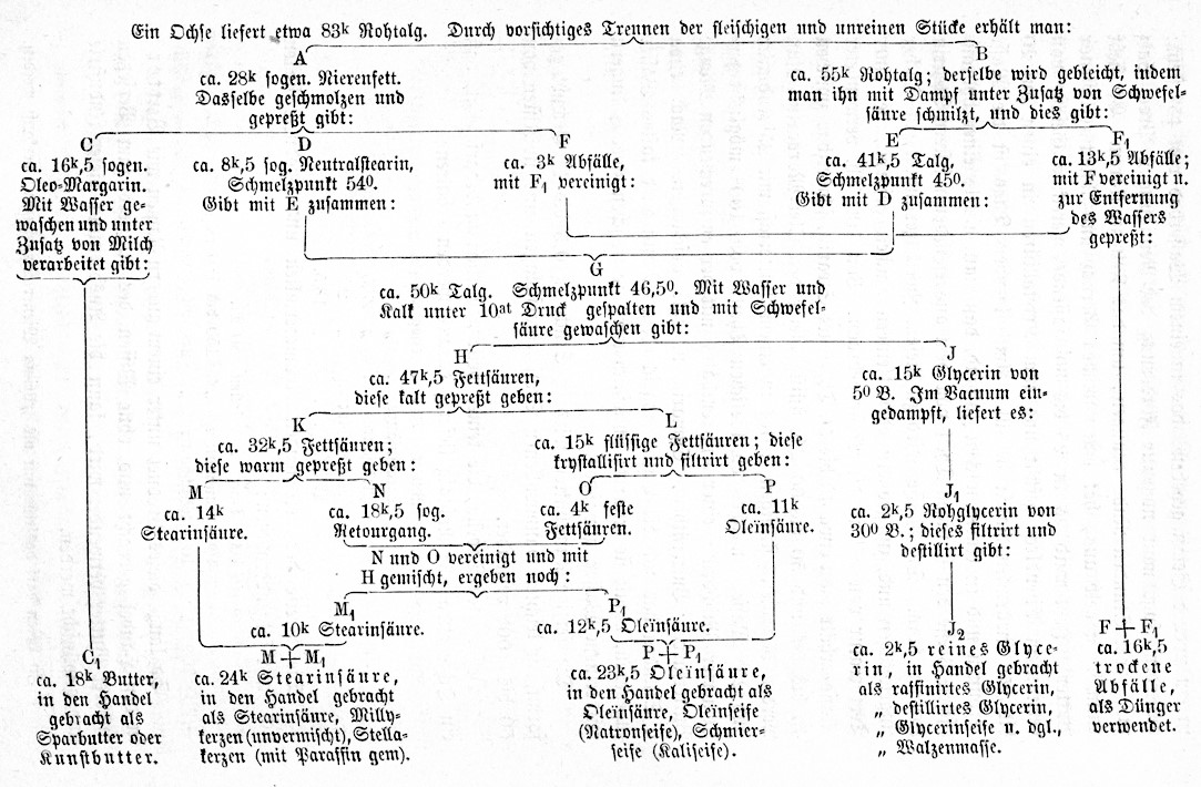 04_Dinglers Polytechnisches Journal_224_1877_p206_Margarine_Rindertalg_Fettverarbeitung