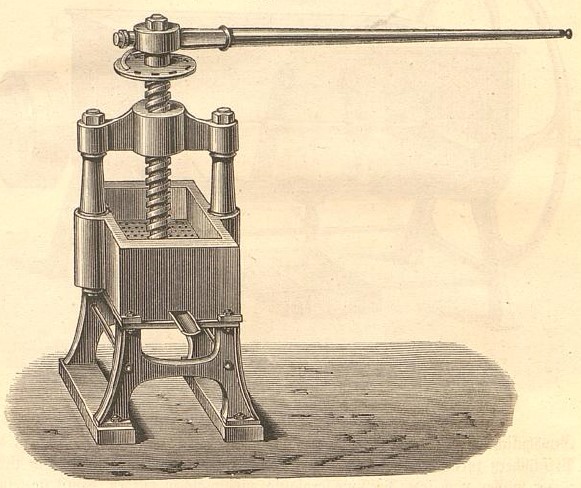 06_Deite_1878_p353_Fettverarbeitung_Fettpresse_Lehmann_Löbtau