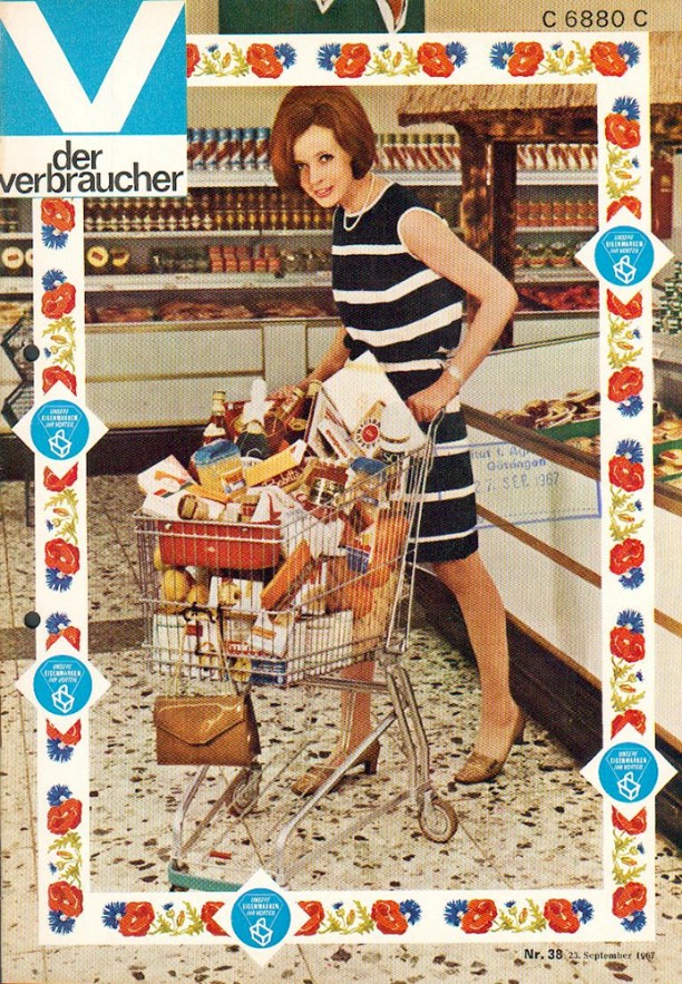 01_Der Verbraucher_1967_Nr38_pI_Verbraucherin_Einkaufen_Einkaufswagen