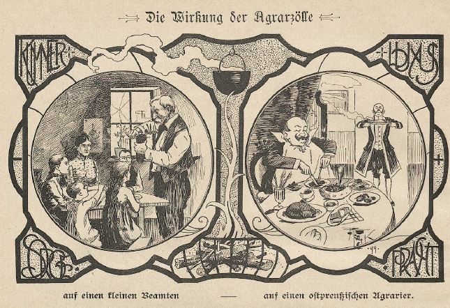 02_Der Wahre Jacob_17_1900_p3162_Zollpolitik_Soziale-Unterschiede_Agrarier_Konsument_Lebensmittelteuerung_Lebsnstandard