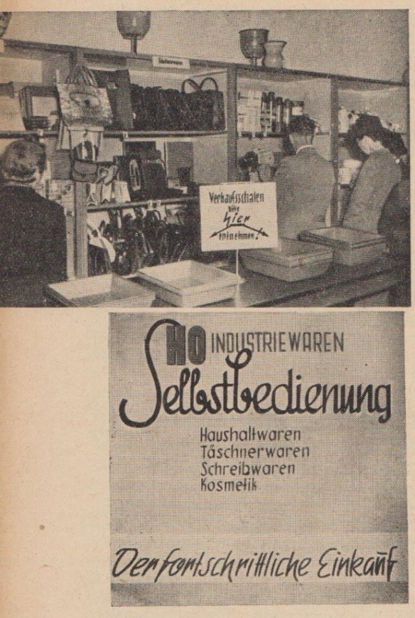 03_Der Handel_01_1951_p190_DDR_Einzelhandel_Selbstbedienung_Industriewaren_Dresden_Verkaufsstätte