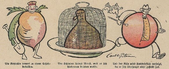 03_Lustige Blätter_33_1918_Nr14_p10_WKI_Agrarpolitik_Kohlrübe_Schinken_Käse_Lebensmittelversorgung