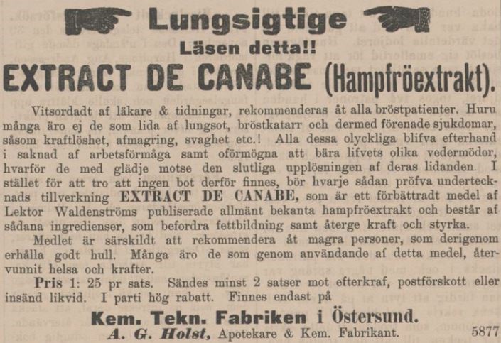04_Norrlandsposten_1892_12_02_Nr139_p4_Hanfpräparate_Hanfsamenextrakt_Holst_Östersund