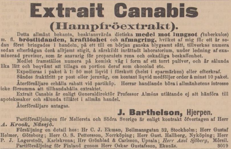 05_Jämtlandsposten_1892_08_15_p4_Hanfpräparate_Hanfsamenextrakt_Barthelson_Hjerpen