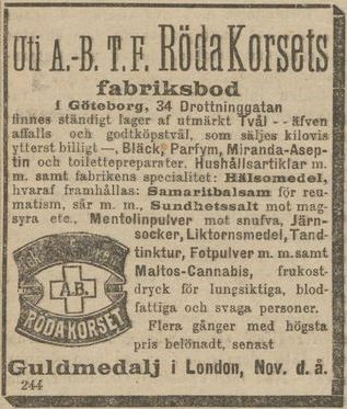 10_Göteborgs Aftonblad_1898_10_17_p4_Geheimmittel_Pharmazeutika_Röda-Korset_Stockholm