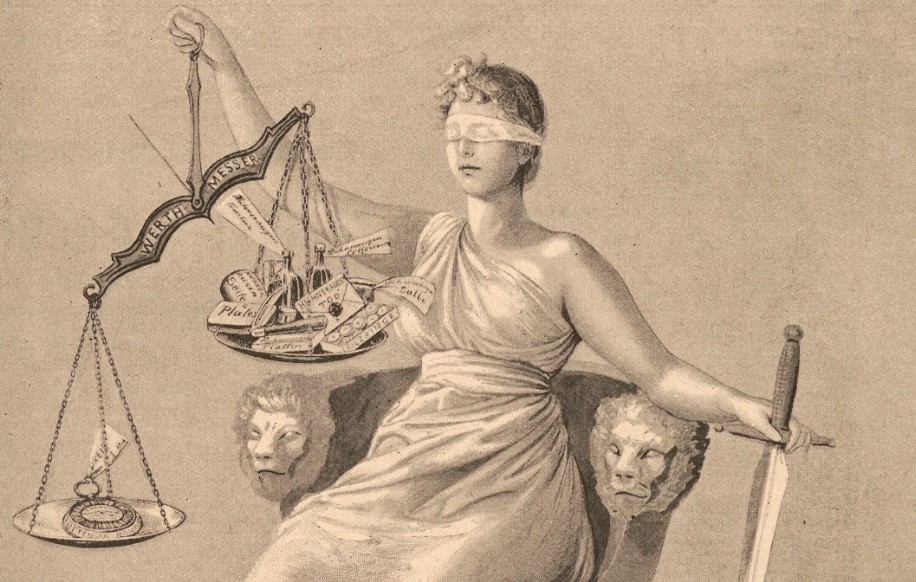 01_Fliegende Blätter_101_1894_Nr2558_Beibl1_p2_Justitia_Hühneraugenpflaster_Wasmuth