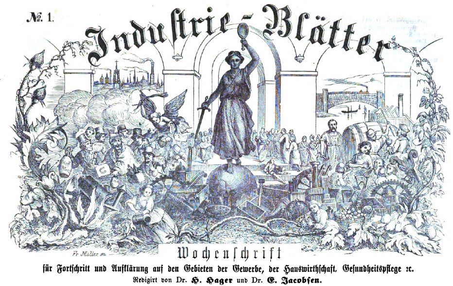 013_Industrie-Blaetter_03_1866_Nr01_p01_Nahrungsmittelkontrolle_Nahrungsmittelfälschung_Wiissenschaft