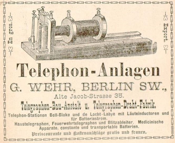 040_Katalog_1883_Annoncen_p119_Telephon_G-Wehr