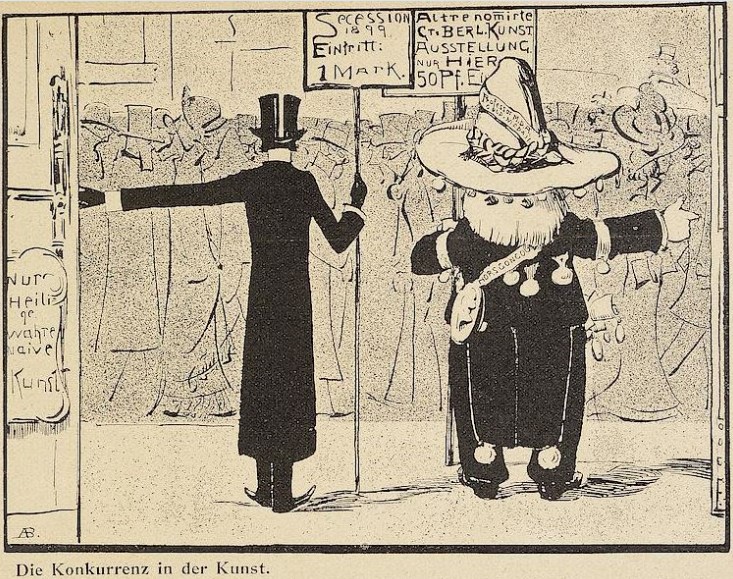045_Lustige Blaetter_14_1899_Nr18_p03_Kunst_Ausstellung_Sezession