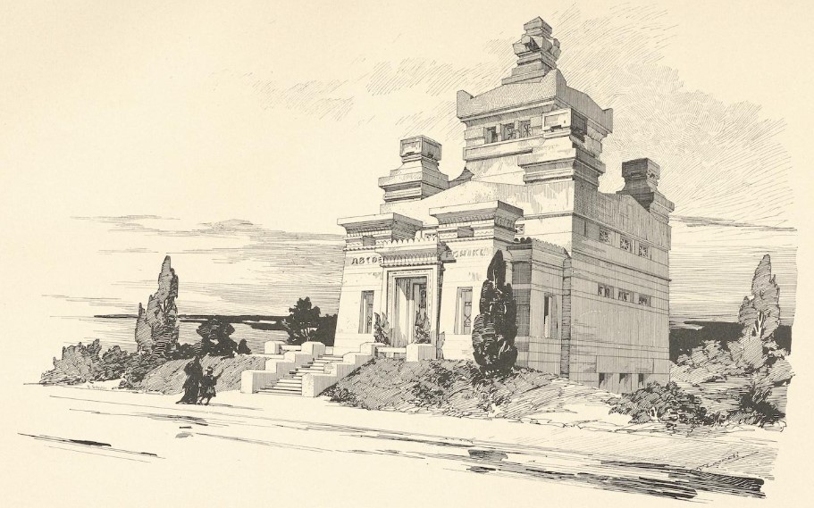 058_Architektonische Rundschau_14_1898_Taf68_Feuerbestattung_Kolumbarium_Krematorium_Dresden_Richard-Michel