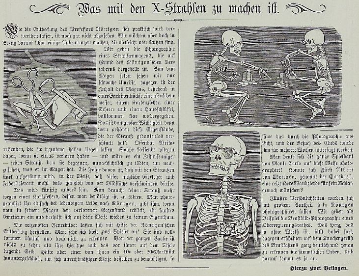 061_Kladderadatsch_049_1896_Nr04_p03_Medizinaltechnik_Röntgenstrahlen_Skelett