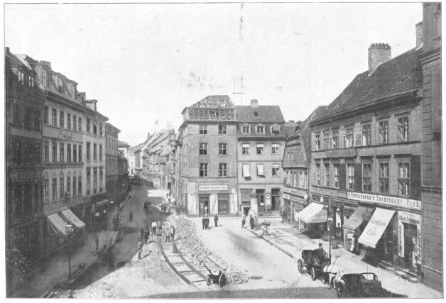 071_Berliner Leben_12_1909_Nr02_p16_Straßenbahn_Trassenbau_Kölln_Fischmarkt_Bauarbeiter
