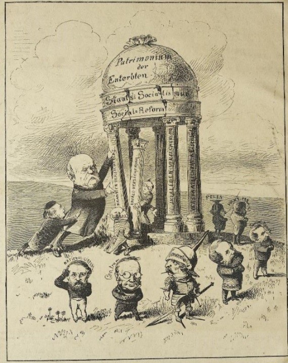 098_Der Wahre Jacob_01_1884_p08_Sozialpolitik_Sozialversicherung_Unfallversicherung_Parteien_Bismarck