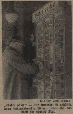3_Das kleine Blatt_1939_04_22_Nr110_p6_Automat_Verkaufsautomat_Wien_Selbstbedienung