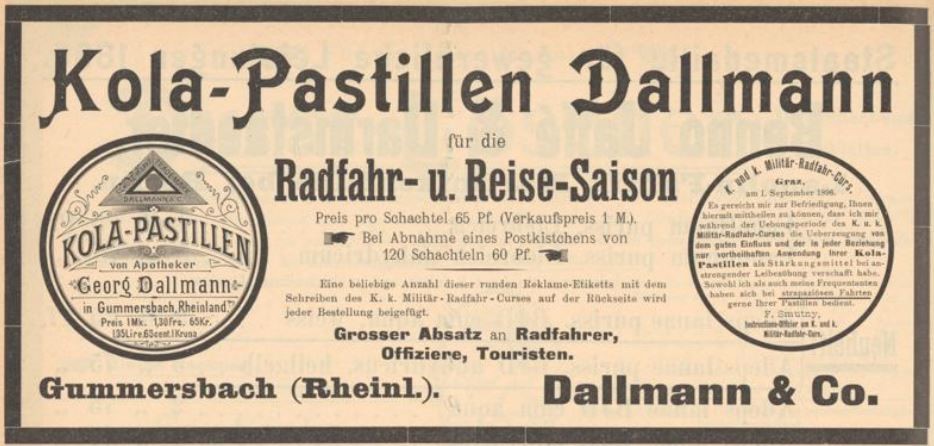 14_Süddeutsche Apotheker-Zeitung_37_1897_p562_Kola-Pastillen_Dallmann_Gummersbach_Schutzmarke