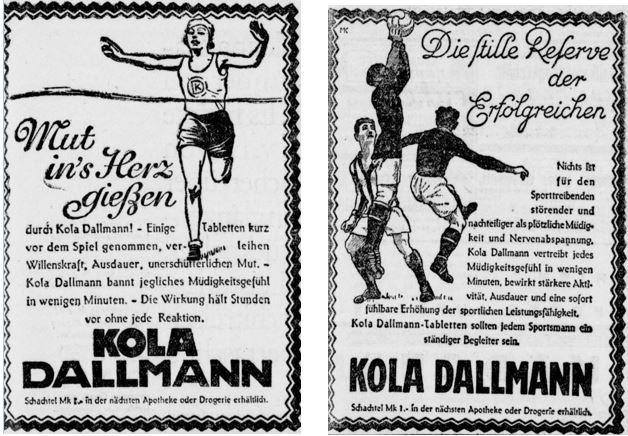 39_Berliner Tageblatt_1928_08_28_Nr396_p11_Kola-Dallmann_Sport_Leichtathletik_Ebd_1928_07_10_Nr321_p15_Fußball_Doping