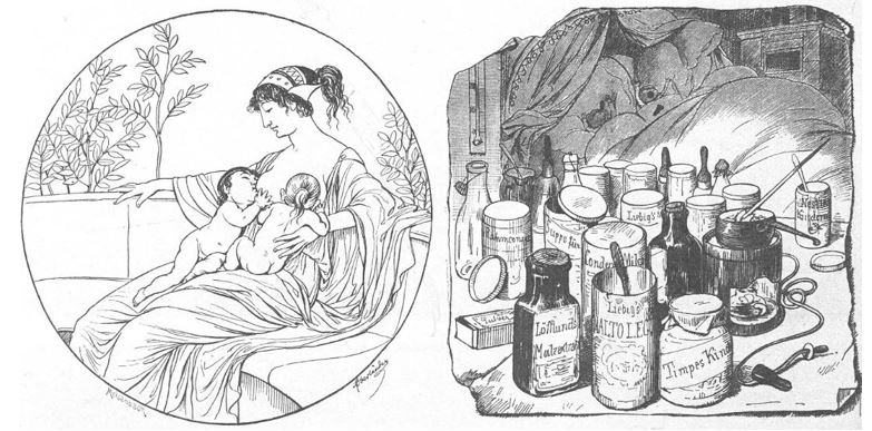 06_Fliegende Blaetter_084_1886_p130_Saeuglingsernaehrung_Stillen_Kindernährmittel