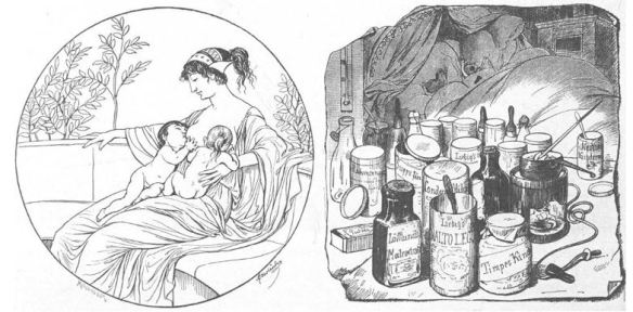 06_Fliegende Blaetter_084_1886_p130_Saeuglingsernaehrung_Stillen_Kindernährmittel