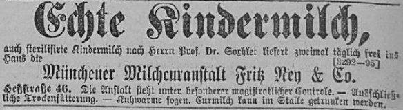 07_Allgemeine Zeitung 1882_02_24_p816_Saeuglingsernaehrung_Kindermilch_Milchkuranstalt_Soxhlet_Muenchen