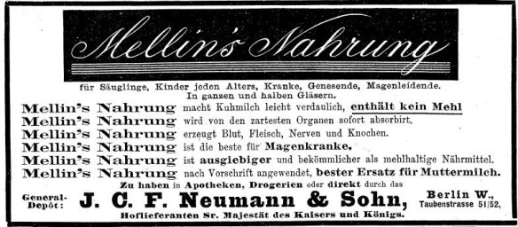 16_Ueber Land und Meer_081_1898-99_Nr05_sp_Saeuglingsernaehrung_Kindernaehrmittel_Mellin_Amerikanisierung