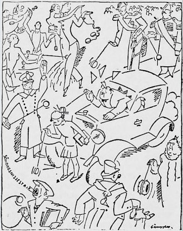 03_La Lutte Syndicale_1933_04_08_Nr14_p2_Jo-Jo_Straßenverkehr