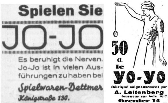 22_Altonaer Nachrichten_1932_09_21_Nr233_p4_La Sentinelle_1932_10_06_Nr232_p3_Jo-Jo_Werbung