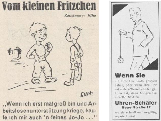23_Der Arbeiter-Fotograf_7_1933_p21_Deutsche Uhrmacher-Zeitung_57_1933_p343_Jo-Jo_Werbung