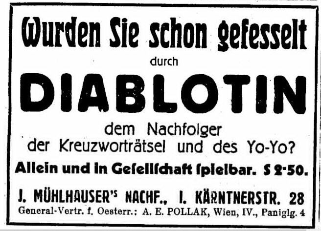 34_Neues Wiener Journal_1933_01_31_Nr14080_p01_Spielwarem_Diablotin_Kreuzwortraetsel_Jo-Jo