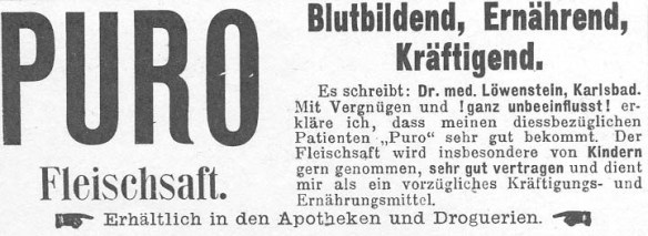 11_Fliegende Blaetter_108_1898_Nr2748_Beibl_p1_Kraeftigungsmittel_Fleischsaft-Puro_Empfehlungsschreiben