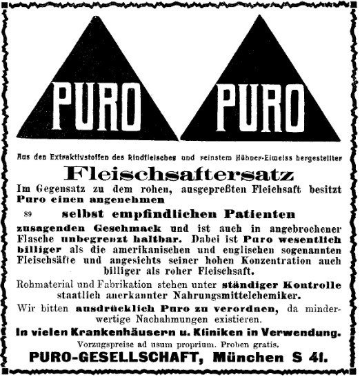 31_Wiener Medizinische Wochenschrift_62_1913_sp542_Fleischpraeparate_Kraeftigungsmittel_Puro