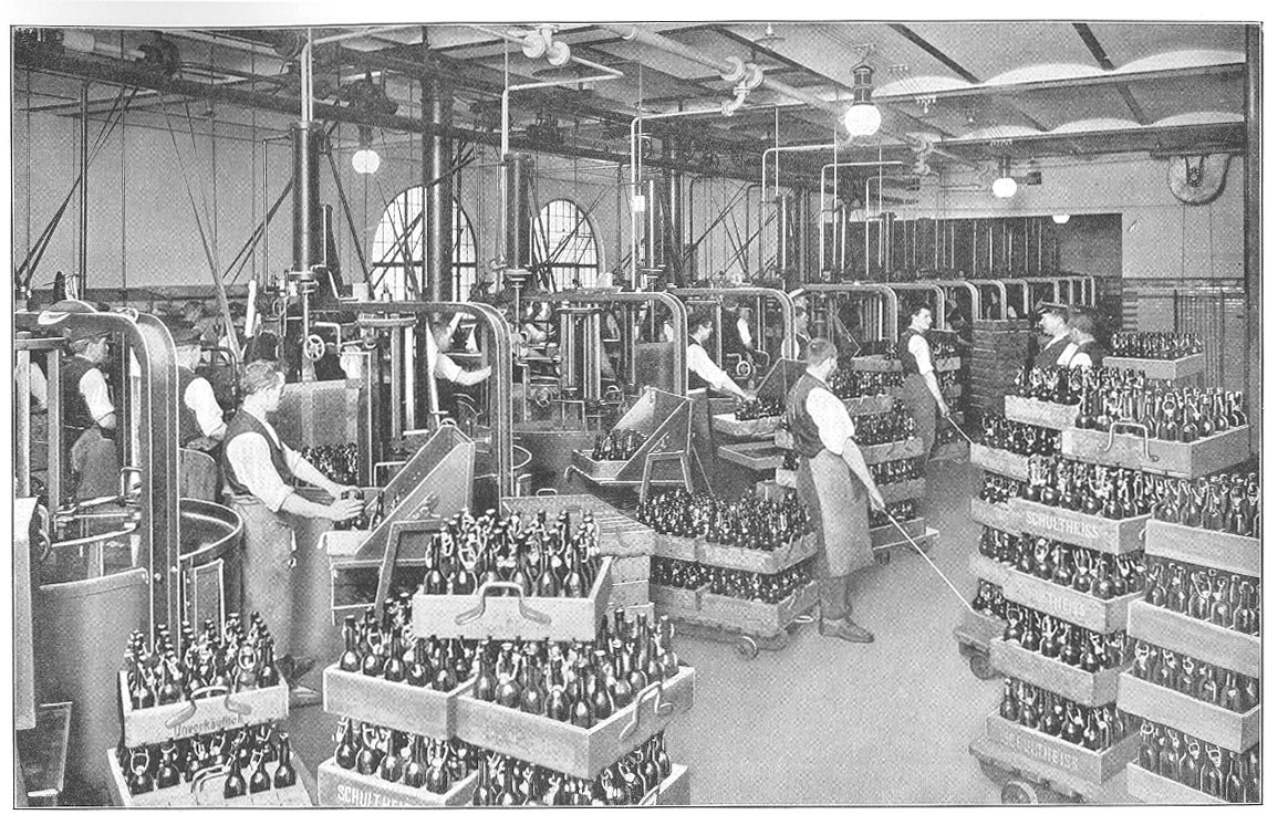 05_Schultheiss_1910_p055_Bier_Flaschenbier_Nahrungsmittelproduktion_Produktionsstaette