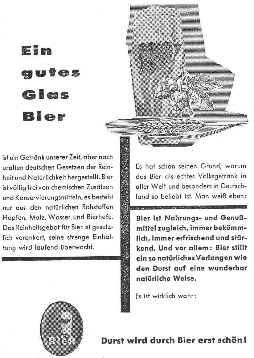 14_Der Volkswirt_12_1958_p2405_Bier_Gemeinschaftswerbung_Durst