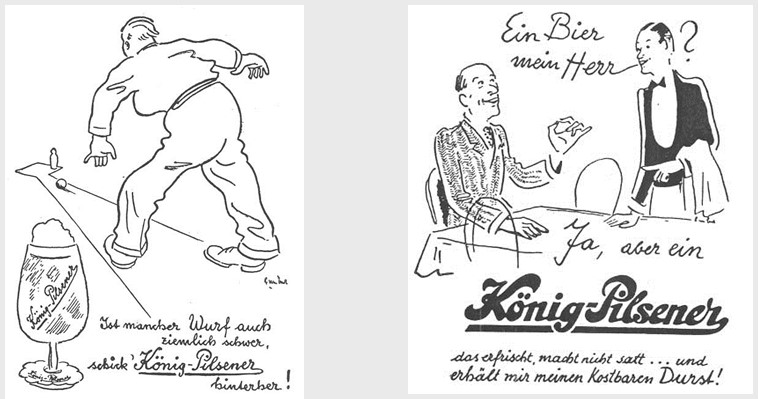 19_Chronik_1958_p55_Bier_Werbung_Kegeln_Pils_Koenig_Kellner