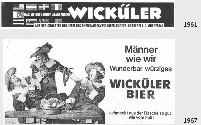 20_Ernaehrungswirtschaft_08_1961_p217_Der Volkswirt_21_1967_p2705_Bier_Werbung_Lebensstil_Musketiere_Wickueler