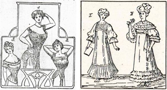 13_Frauen-Genossenschaftsblatt_02_1903_p133_Ebd_03_1904_p109_Reformkleidung_Frauenkleidung