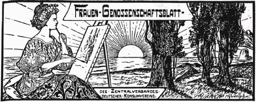 17_Frauen-Genossenschaftsblatt_04_1905_p041_Frauenbild_Malerin_Stafellei