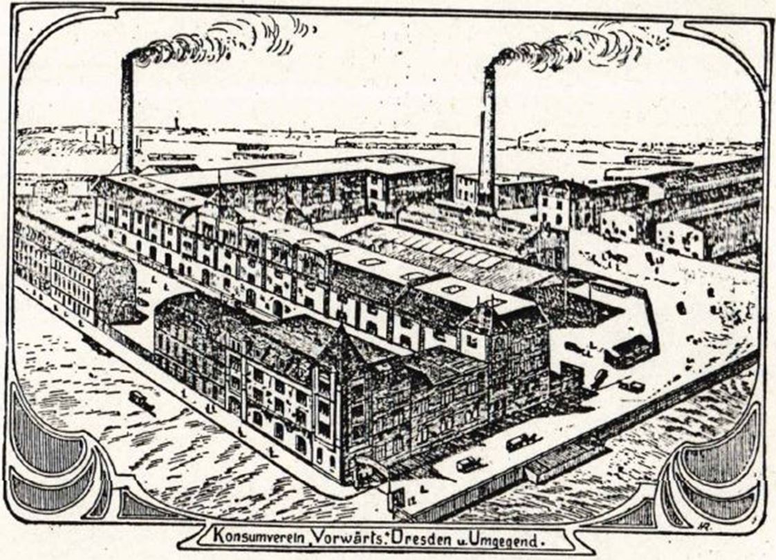 21_Frauen-Genossenschaftsblatt_03_1904_p021_Konsumgenossenschaft_Dresden_Vorwaerts_Großhandel_Zentrale