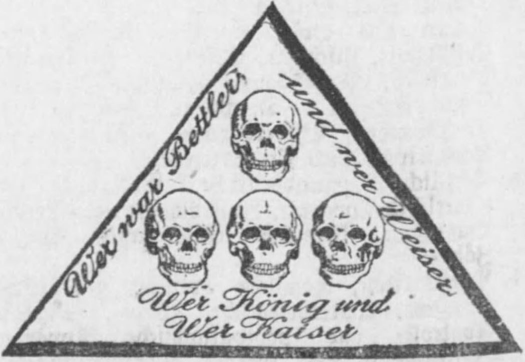 17_Deutscher Reichsanzeiger_1907_03_19_Nr070_p18_Wagner-Marlier_Warenzeichen_Bildzeichen_Totenschaedel