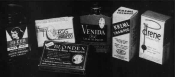 37_The American Perfumer_36_1938_Nr02_p39_Haarpflege_Haarshampoo_New-Blondex_Verpackung