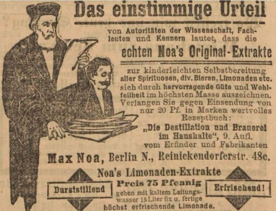 16_Vorwaerts_1902_06_15_Nr137_p08_Max-Noa_Essenzen_Spirituosen_Selbstbereitung_DIY_Berlin_Werbebroschuere