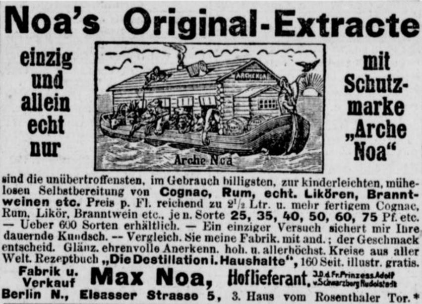 18_Berliner Volks-Zeitung_1905_02_07_Nr063_p08_Max-Noa_Essenzen_Spirituosen_Selbstbereitung_DIY_Berlin_Werbebroschuere_Arche-Noa