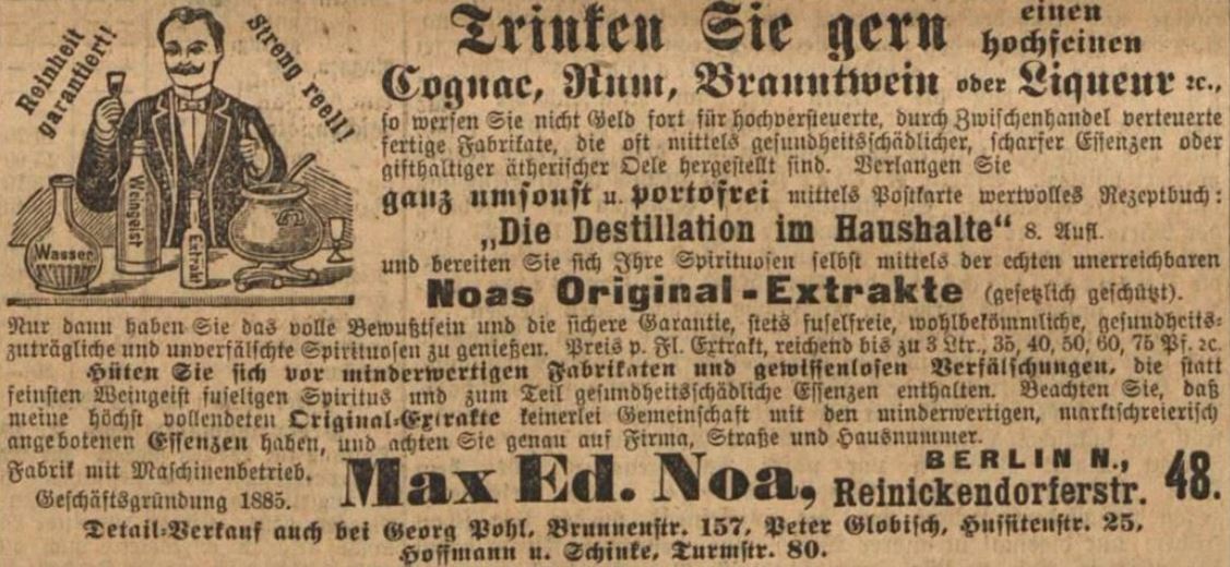 19_Vorwaerts_1901_03_03_Nr053_p08_Max-Noa_Essenzen_Spirituosen_Selbstbereitung_DIY_Berlin_Werbebroschuere