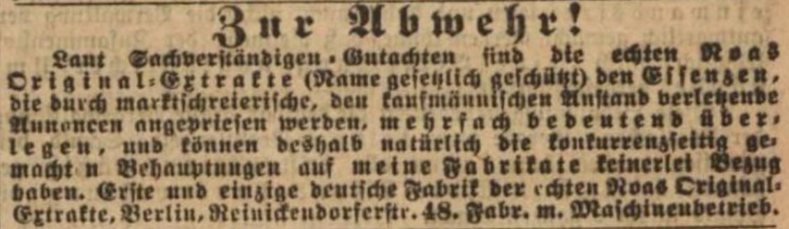 26_Vorwaerts_1900_12_23_Nr299_p14_Max-Noa_Essenzen_Spirituosen_Plagiate_Otto-Reichel