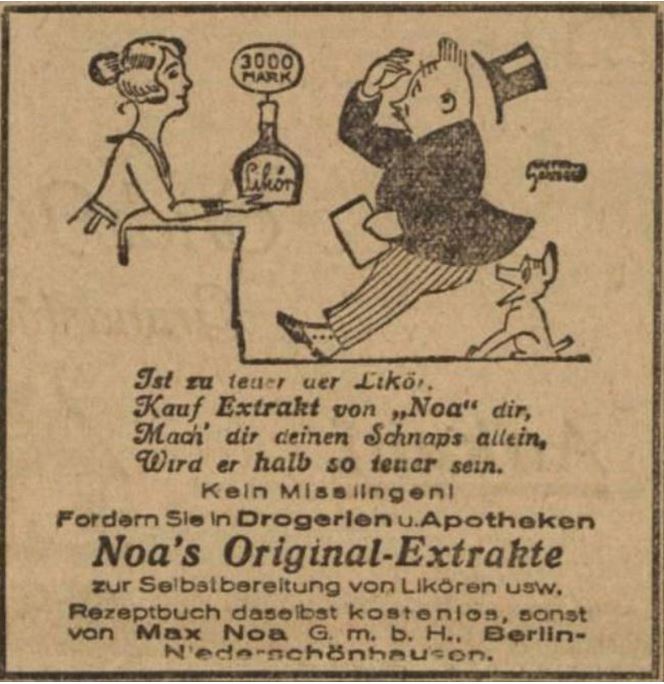 39_Vorwaerts_1922_11_26_Nr559_p08_Max-Noa_Spirituosen_Likoer_Schnaps_Essenzen_DIY