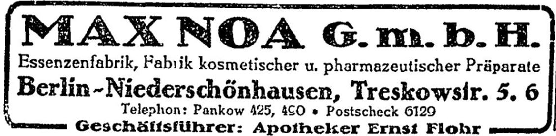 40_Berliner Adreßbuch_1924_T1_p2154_Max-Noa-GmbH_Ernst-Flohr_Niederschönhausen